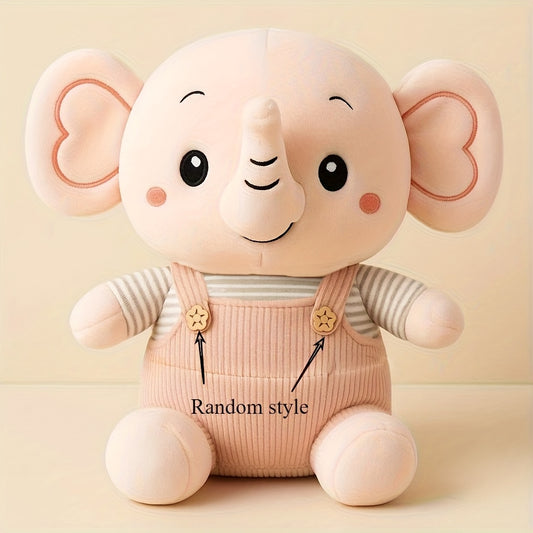 Elephant Plush Toy Doll Overalls Elephant Doll Gift Activity Gift