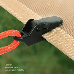 5pcs Outdoor Mini Crocodile Clip Windproof Rope Fixed Clip Hook