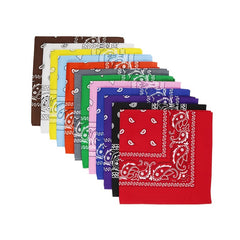 12pcs Paisley Print Scarf 50 04cm Small Square Neckerchief Hip hop Bandana