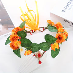 Children's Rose Wreath Hair Accessory for Fairy Girl