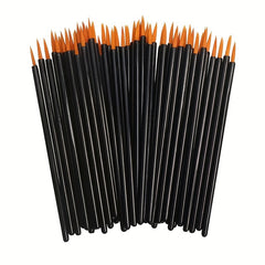 50Pcs Disposable Eyeliner Makeup Brushes Fine Nylon Hair Beauty Make Up Brush