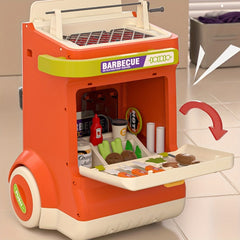 Smoky Sizzle Master Wagon Toy BBQ with Lights & Smoke
