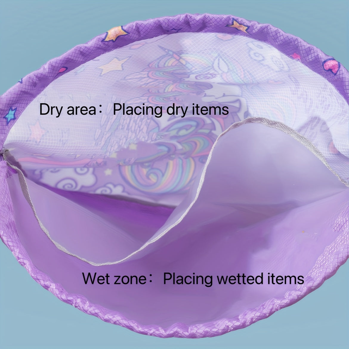 Large Capacity Waterproof Swim Bag with Dry/Wet Separation for Sports & Travel