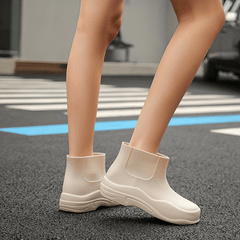 Women's Solid Short Boots Comfortable Slip On Shoes Anti-skid Boots