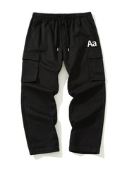 Men's Aa Pattern Print Cropped Cargo Pants