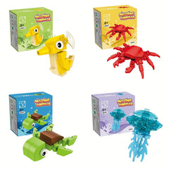Educational Marine Animal Building Set for Kids