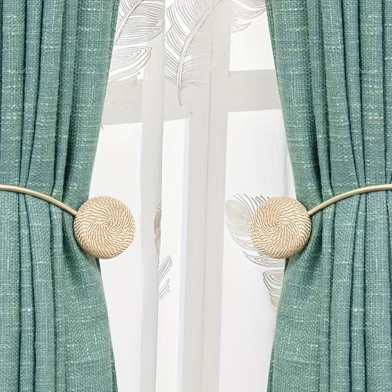 2pcs Magnetic Curtain Tieback for Bedroom and Living Room