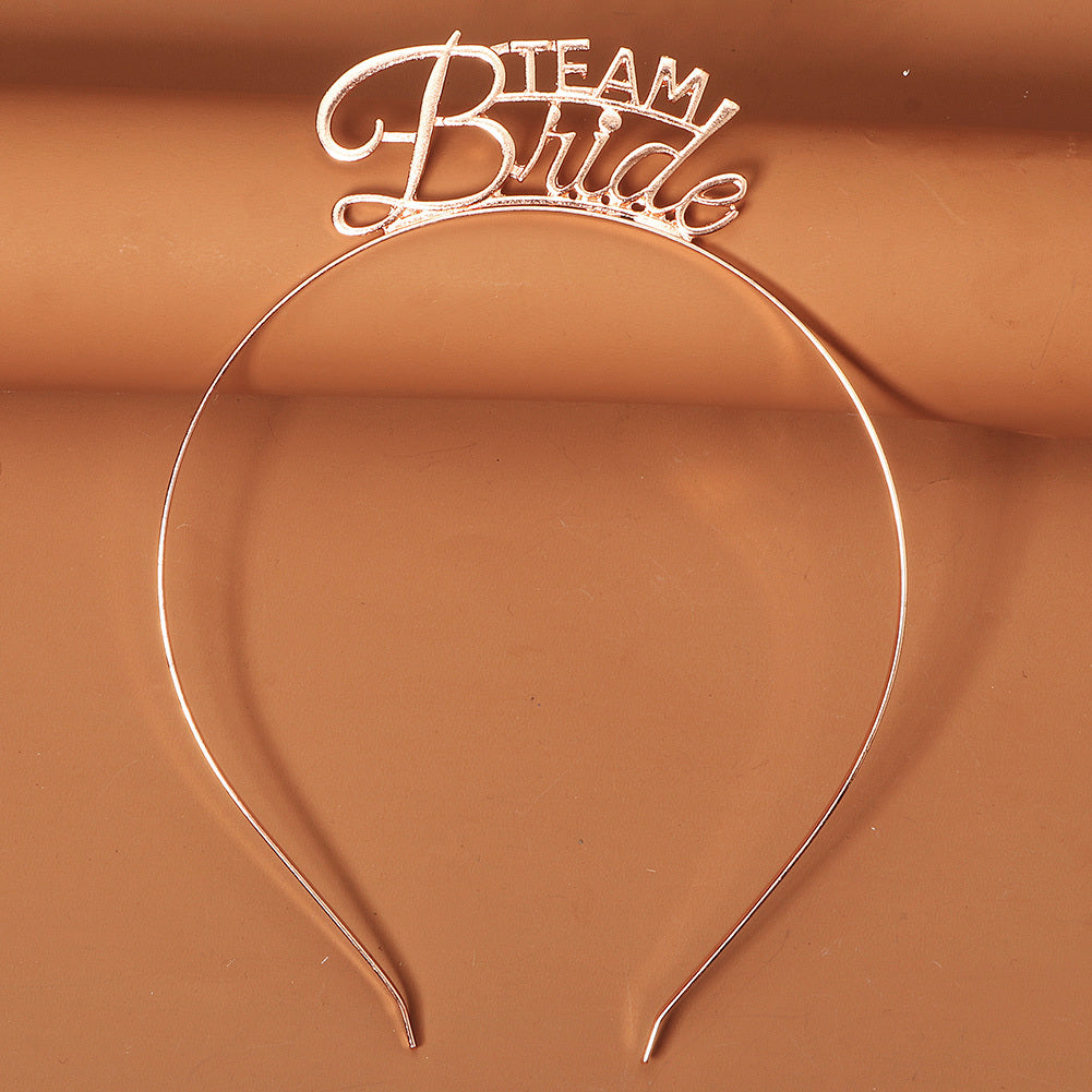 Rose Golden Queen Bridal Crown Tiara