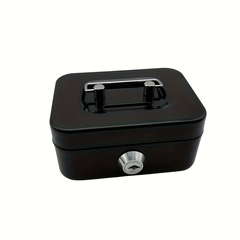 Stainless Steel Lockable Piggy Bank with Key Lock for Cash Coins & Valuables