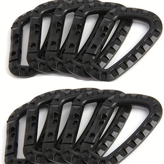 10pcs D Ring Spring Snap Ring Buckle Keychain for Outdoor Camping