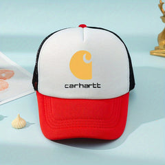 Kids Mesh Print Baseball Cap Sunshade Breathable Trucker Hat for Boys & Girls