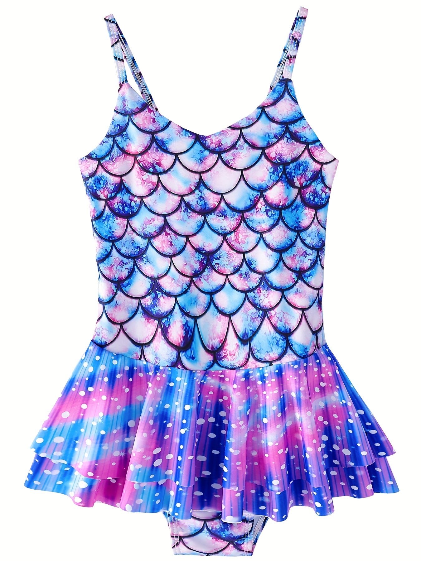 Mermaid Swimsuit for Girls Fish Scale for Pool and Hot Spring Fun