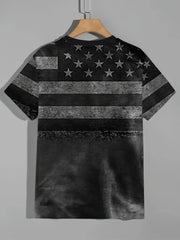Casual Street Style Round Neck Tee Shirt for Summer