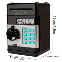 Kids Money Bank Automatic Paper Money Scroll Saving Box Electronic ATM Coin Bank