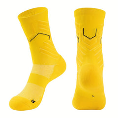 2pairs Basketball Socks Towel Bottom Compression Athletic Socks