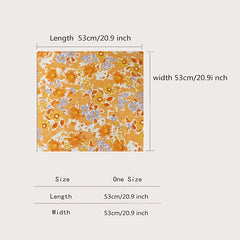 Floral Pattern Printed Vintage Scarves Small Headband Scarf Headscarf
