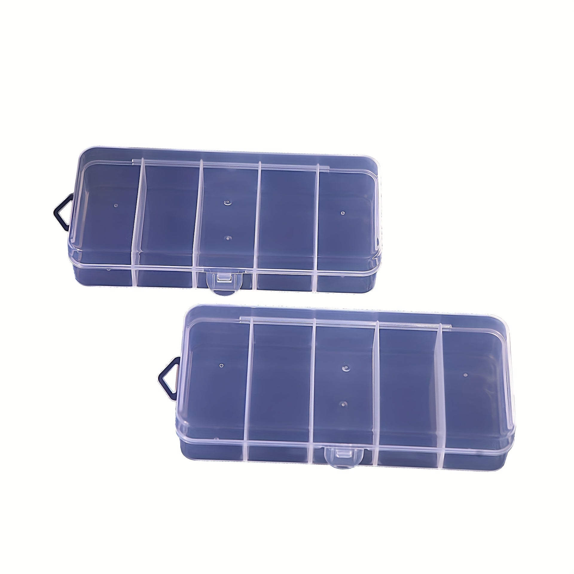 Rectangular Storage Box PP Plastic Transparent Box 5 Grid
