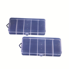 Rectangular Storage Box PP Plastic Transparent Box 5 Grid
