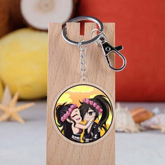 Anime Cartoon Figures Keychain Toys Double Sided Acrylic Keyring