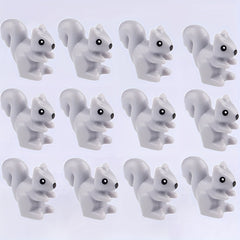 Mini Squirrel Block Toys Set Forest Animal DIY Desk Decoration Christmas Gift
