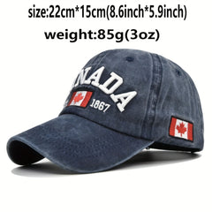 Vintage Maple Leaf CANADA Baseball Cap Men's Sport Shade Cap