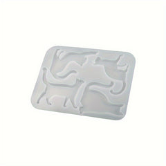 3D Cartoon Cat Pendant Brooch Crystal Epoxy Resin Mould Jewelry Silicone Mold