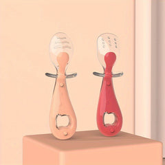 Baby Silicone Short Handle Spoon Complementary Food Spoon