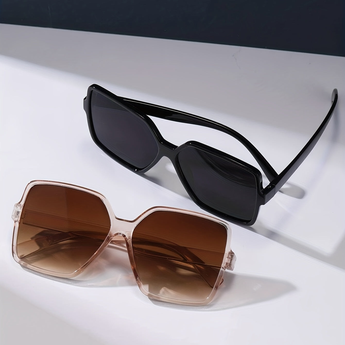 Men's Large Frame Square Sunglasses UV Resistant for Outdoor Sports