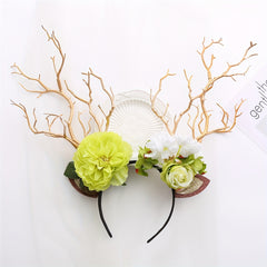 Girl's Flower Branch Headband Christmas Hair Hoop