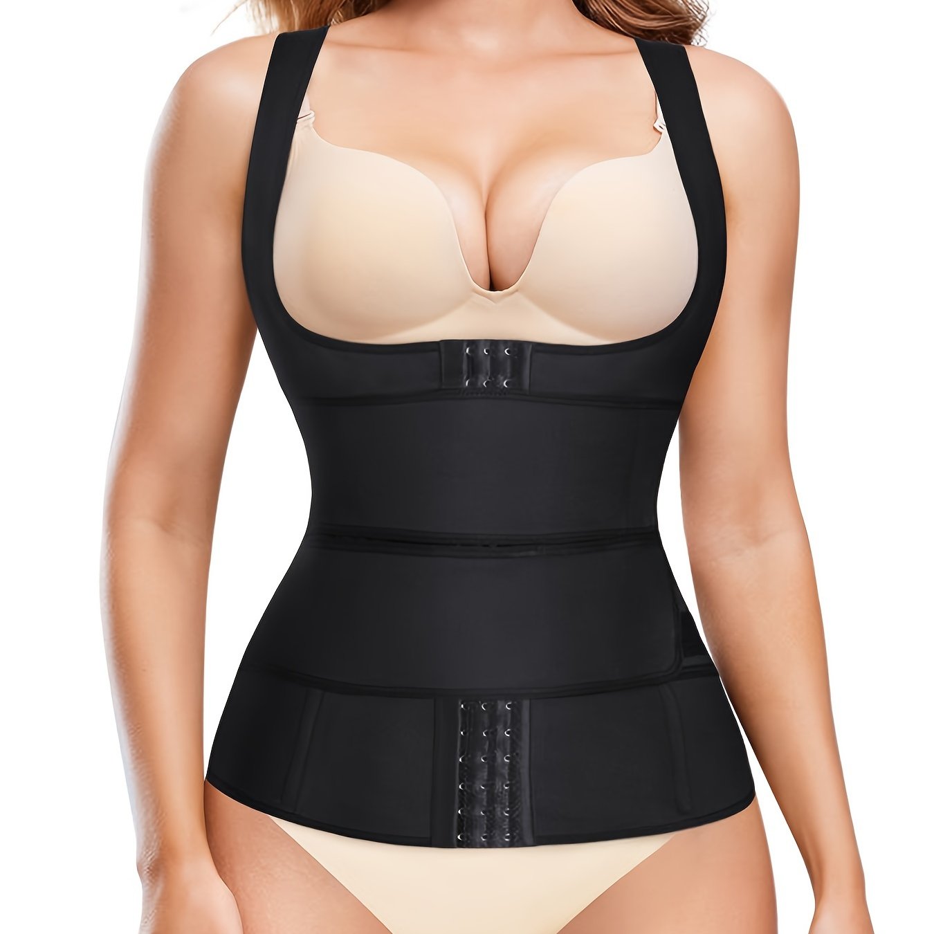 Waist Trainer Tank Top Tummy Control Slimmer Open Bust Top