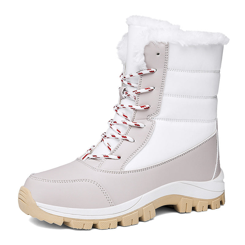 Women's Faux Fur Lined Snow Boots Warm Winter Outdoor Hiking Boots