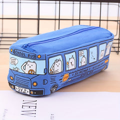 Canvas Pencil Case for School Supplies Storage