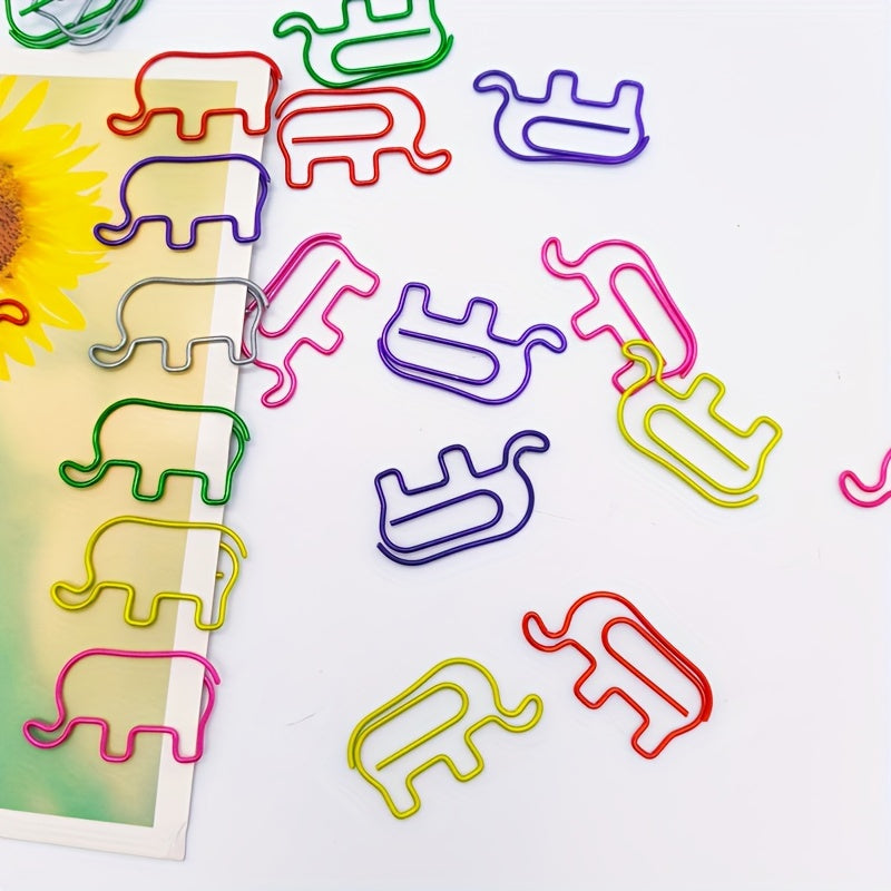 36pcs 60pcs Elephant Paper Clips for School and Office