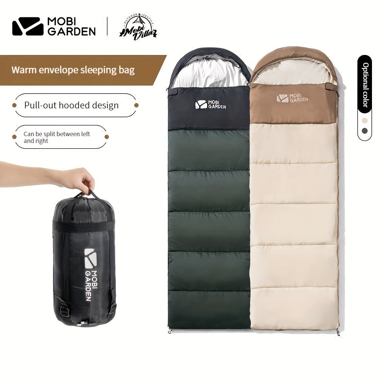 Portable Adult Camping Sleeping Bag Warm Cozy Single Bag Indoor Outdoor Use