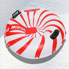 Inflatable Skiing Ring Coldproof PVC Safety Sled Handle Outdoor Funny Toy