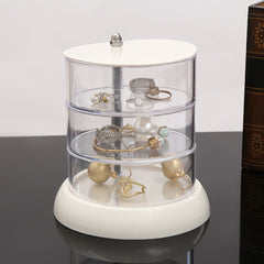 Transparent Rotating Jewelry Storage Box