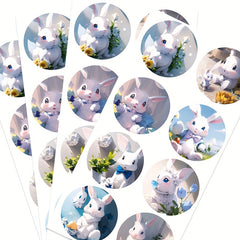 64PCS Easter 3D Little Rabbit Baby Small Support Small Business Small Sho