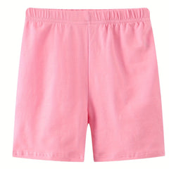 Girls Cotton Knit Shorts Comfortable Casual Pants For Kids Summer Beach