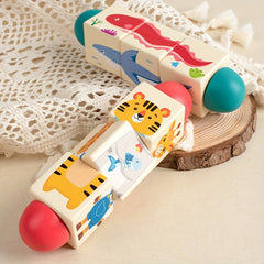Animal & Ocean Twist Puzzle Toy for Toddlers Wooden Educational Toy