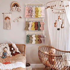 Boho Hair Accessory Holder Wall Hanging
