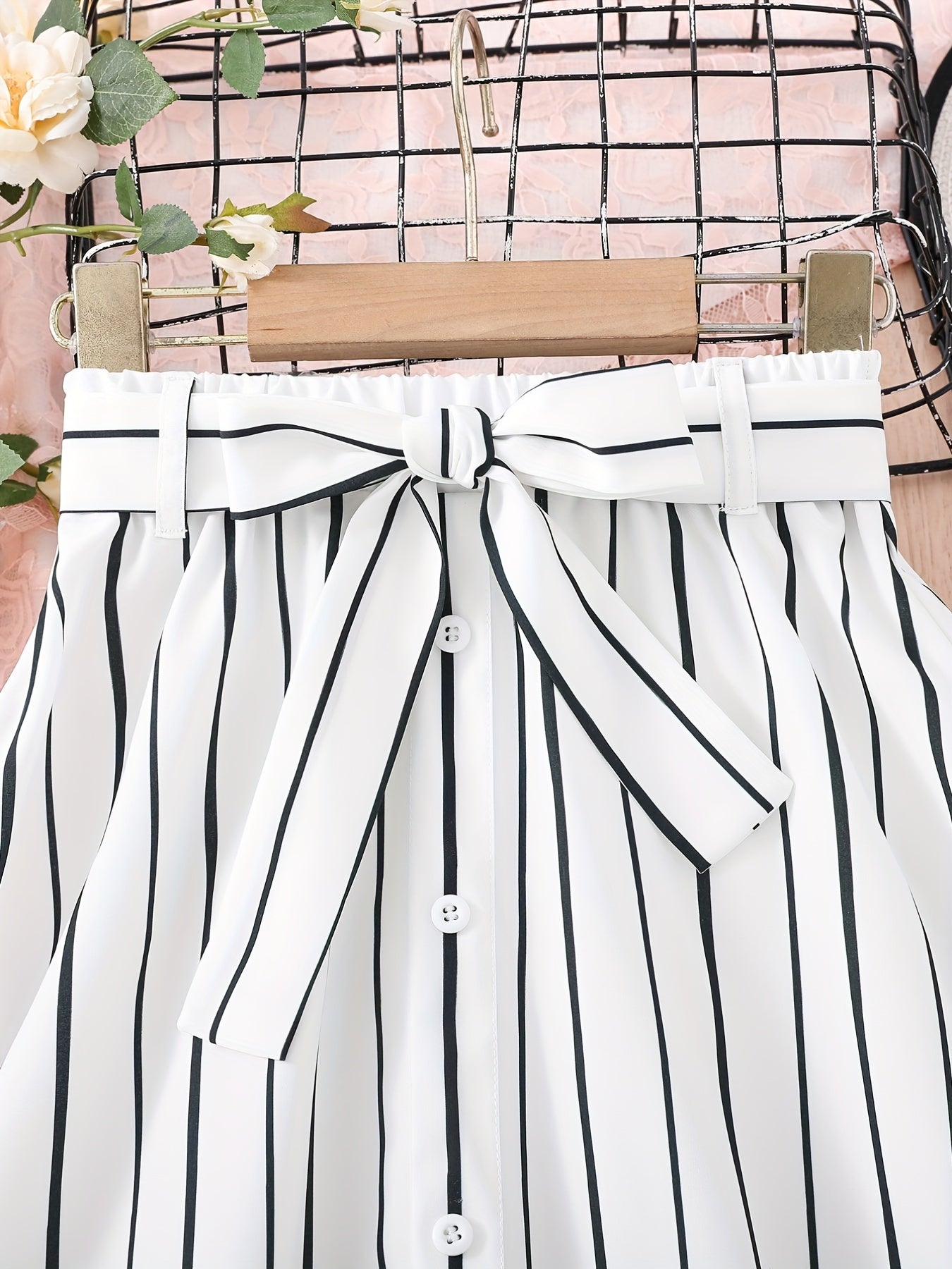 Girls' Striped Long Skirt - Party-Ready Kids Clothing