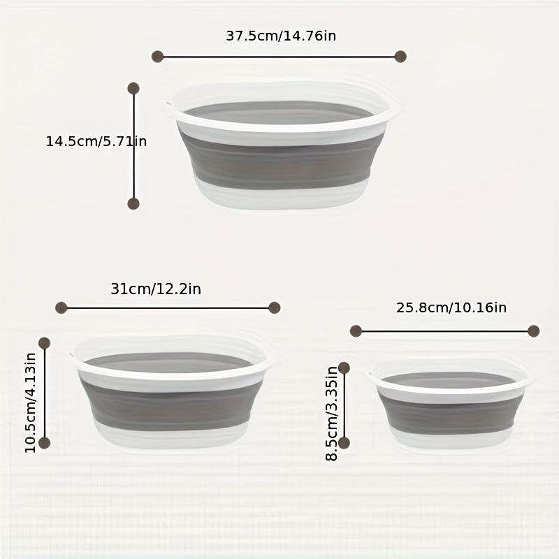 Foldable Basin Portable Face Washing Basin for Outdoor Travel Camp
