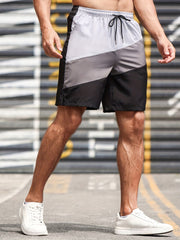 Men's Loose Shorts Quick Dry Block Sport Lightweight Athletic Shorts