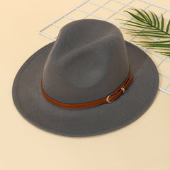 Kids Flat Brim Fedora Hat For Girls Toddler Children Special Occasion Party