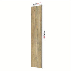 1pc Wood Grain Floor Stickers High Definition Printing Peelable Stickers