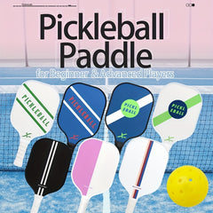 Carbon Fiber Pickleball Paddle Non Slip Grip Indoor Outdoor