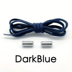 Elastic Stretch Lazy Shoelaces Alloy Metal Capsule Tie Shoe Buckles