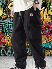 Men's Straight Leg Cargo Pants with Flap Pockets