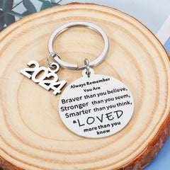 Stainless Steel Keychain Graduation Gift Backpack Pendant Small Gift