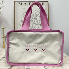 Portable Mommy Bag Lightweight Canvas Mother And Baby Bag